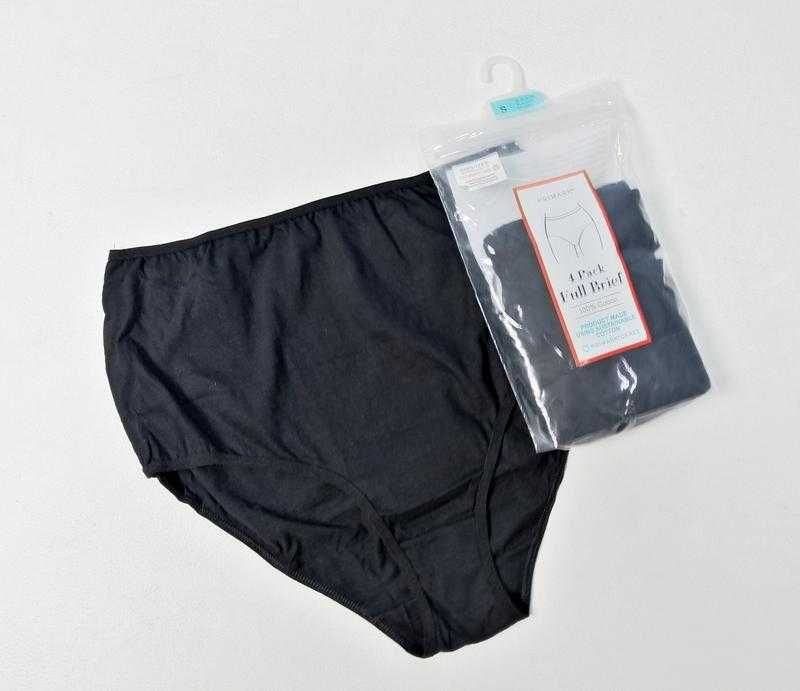 Комплект черных трикотажных трусиков 4 шт