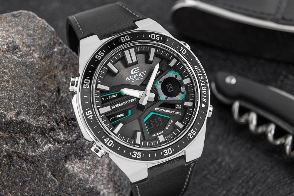 zegarek męski casio edifice efv-c110l-1avef + box