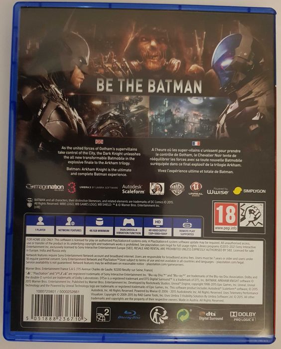 Batman Arkham knight - jogo Ps4