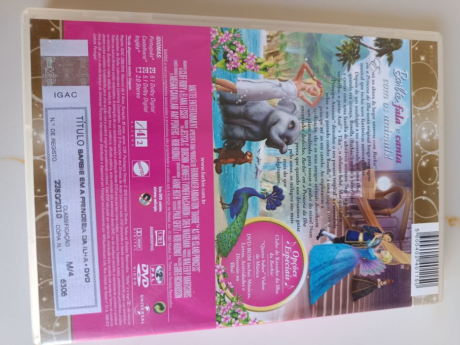 DVD Barbie princesa da ilha