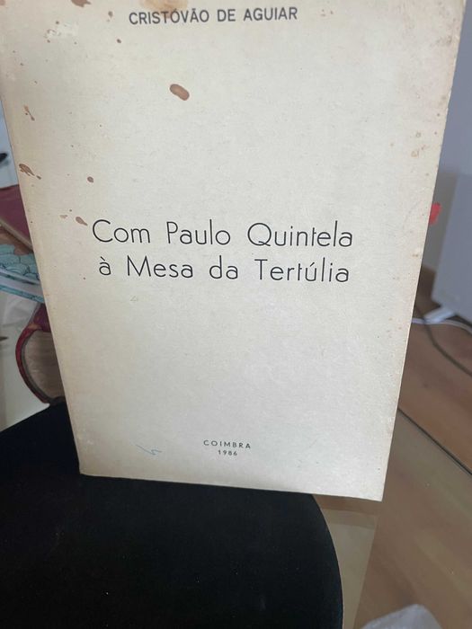 Livro " Com PAULO QUINTELA à mesa da TERTÚLIA "