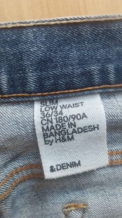 Spodnie dżinsy męskie slim DENIM