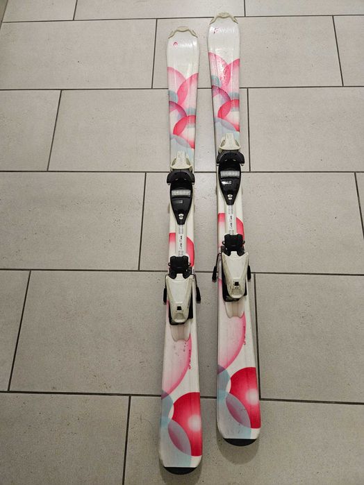 Sprzedam narty HEAD, dziecięce 127 cm, z kijkami 100 cm