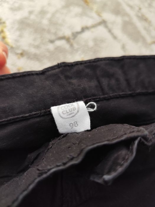 Spodnie chłopięce czarne miękki jeans r.98