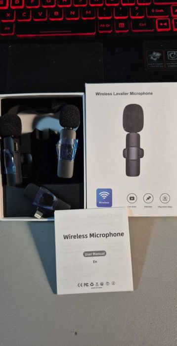 Mikrofon krawatowy bezprzewodowy do Apple