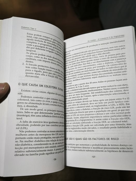 Livro Diabetes pouco usado
