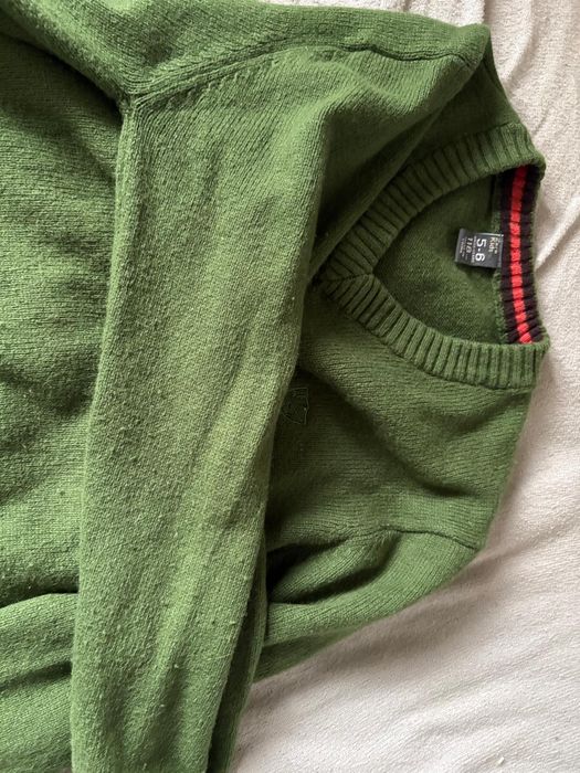 Sweter chłopięcy zielony Zara 118 trochę większy 7-8 lat
