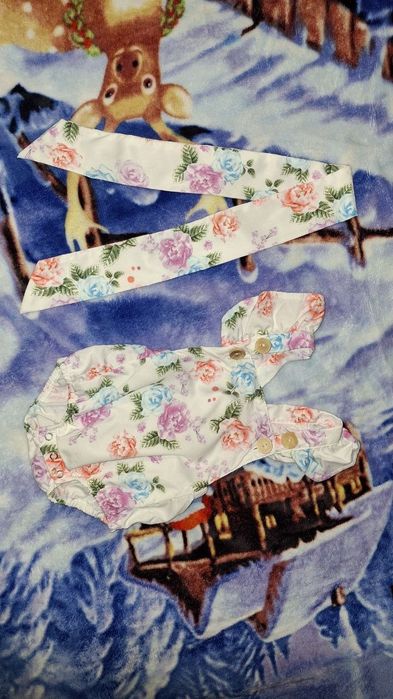 Боди для фотосесии, бодик нарядный на девочку 6/12/18 месяцев,