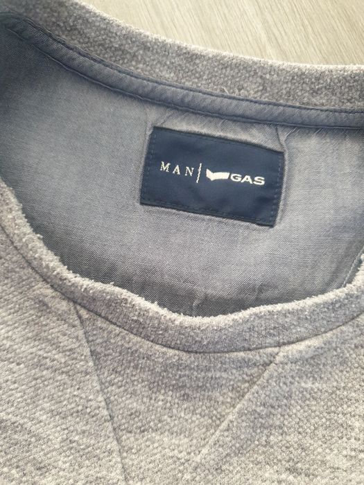 #bluza #męska M #szara  Man Gas długi rękaw szary