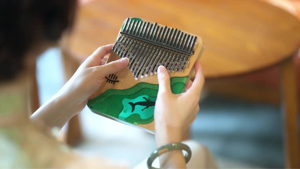 Kalimba 21 dźwięków drewniana buk