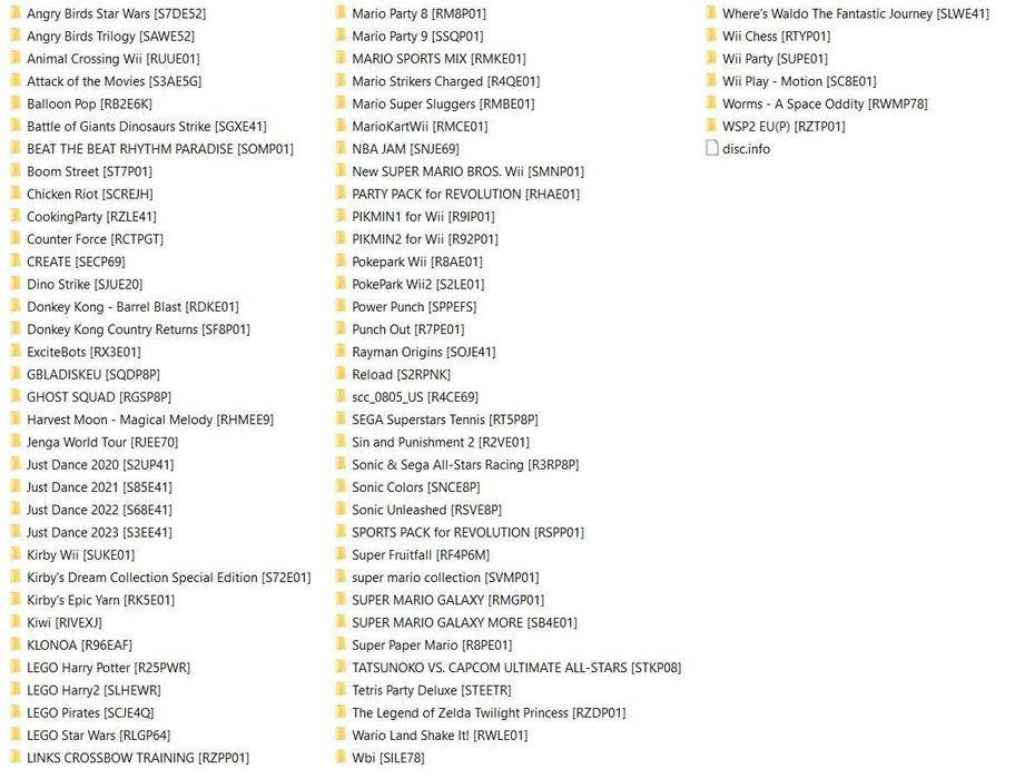 Najlepsza Nintendo Wii 80 topowych gier na pamięci 128GB. MOD 2025!!!