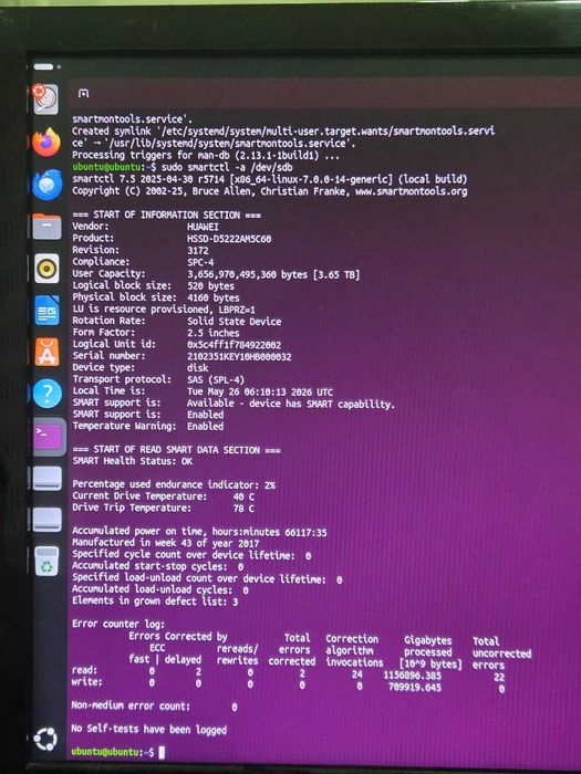 Huawei Enterprise SAS SSD 3.6TB 12G RAID  93-98% Health HSSD