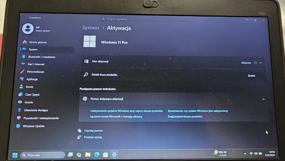 LAPTOP HP ELITEBOOK 820 G1 12.5'' I5-4310U- 8GB-180GB Windows11 Pro