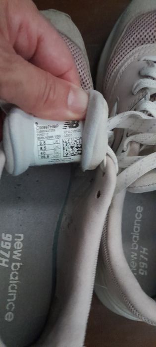 Sapatilhas rosa e branco 997 new balance