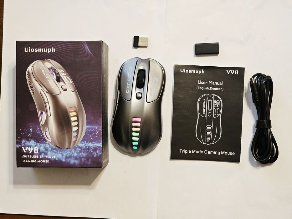 Мишка геймерська бездротова з RGB Uiosmuph V98