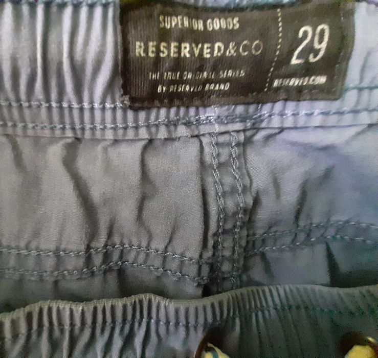 Niebieskie joggery męskie, Reserved, rozm. 29