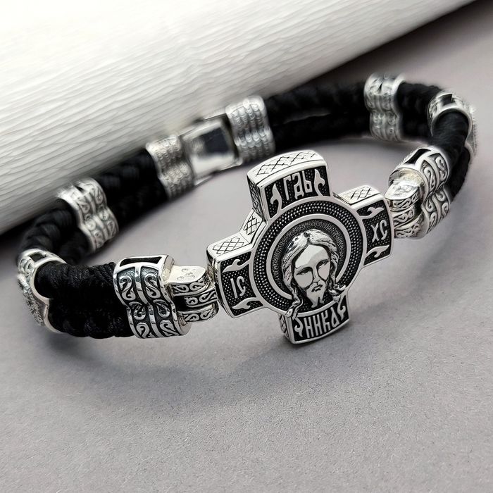 Православний чоловічий браслет «Спаситель»