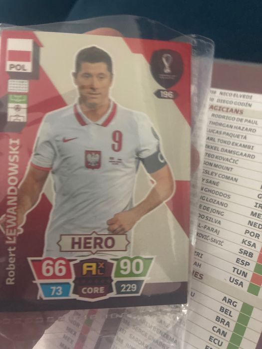 karty piłkarskie fifa world cup Quatar 2022