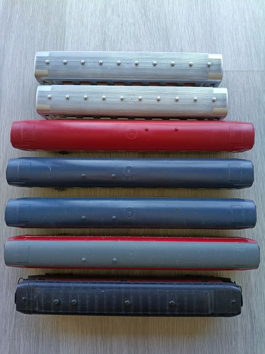 Conjunto 7 carruagens passageiros, H0 1/87