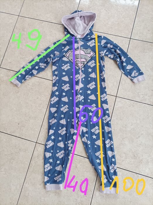 Kombinezon piżama jednoczęściowa 128 134