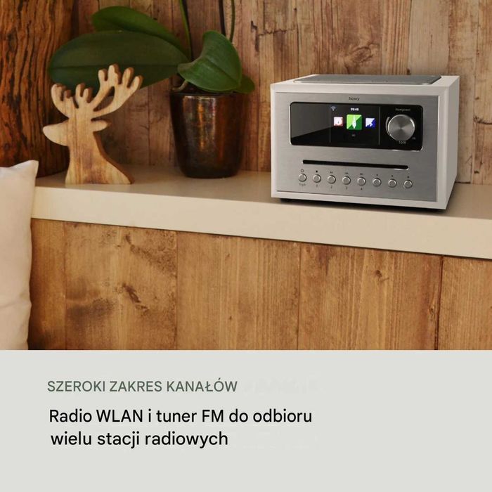 Radio Internetowe Auna Silver Star CD Cube Wi‑Fi CD, DAB+ FM, Bluetooth, USB, Spotify, UPnP