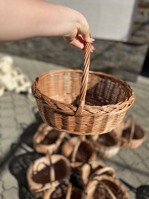 Кошик кошики з натуральної лози Кошики на Паску Кошики великодні кошик