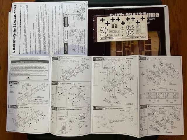 Puma 1/16 SdKfz 234/2 rc z dodatkami i Elmodem.