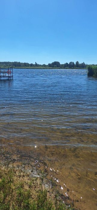 Agroturystyka na mazurach z własną plażą i pomostem.