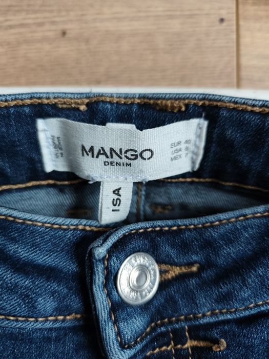 Mango Denim Jeans 40 spodnie jeansowe skinny rurki zamki