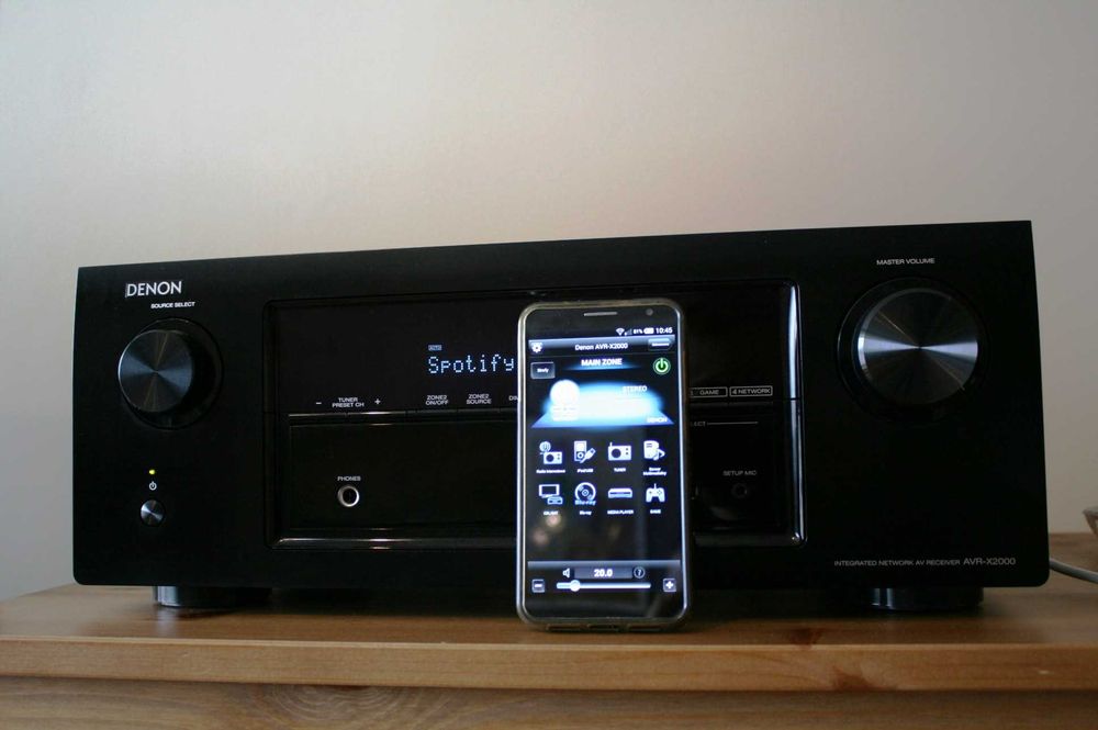 Mocny Amplituner Denon X 2000 wzmacniacz 150 wat USB radio internetowe