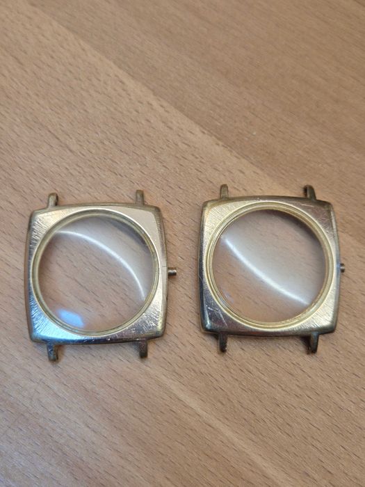 2 x złocone koperty *Glashutte*Bison