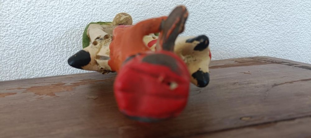 Boneco barcelos antigo apito e paliteiro