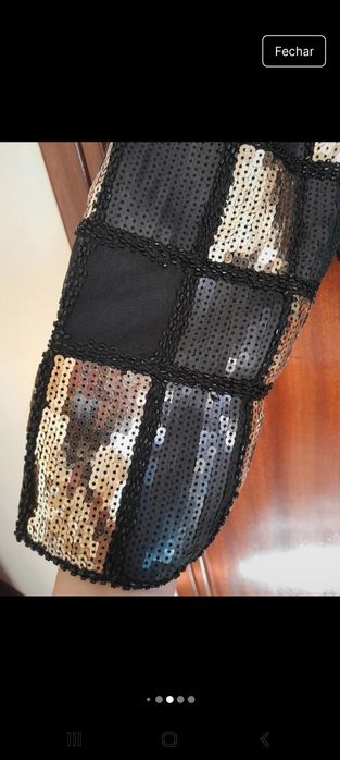 Conjunto preto e dourado M/L