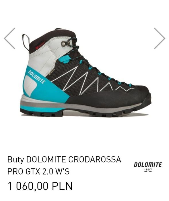 Nowe buty Dolomite Crodarossa Pro 42 GTX goretex górskie trekkingowe