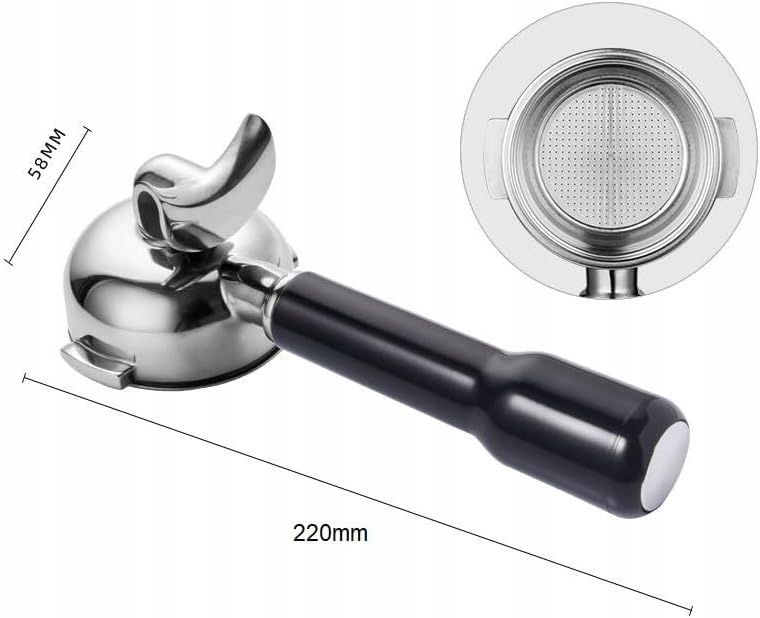 Kolba 58 mm z podwójną wylewką do ekspresu E61