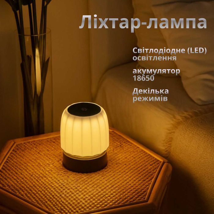 Ліхтар лампа 329C-12SMD, 1x18650, ЗУ Type-C, Box