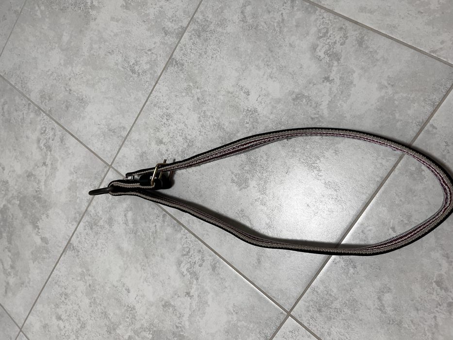 Ошейник для Коня шкіра прошита на ковровій лєнті!