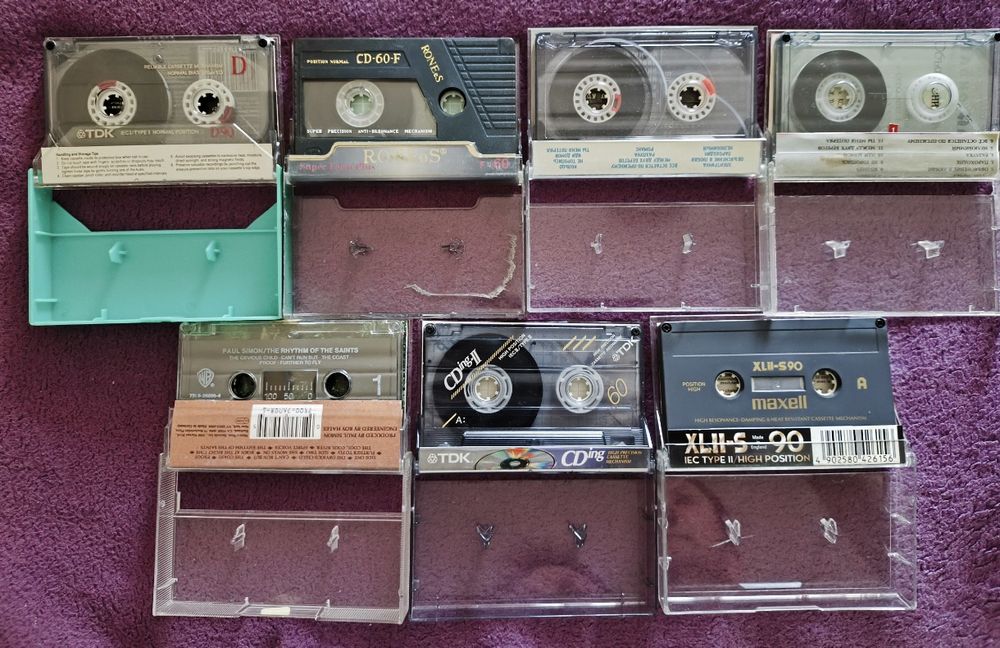 Кассеты Maxell UDll -CD90 TDK CDing- ll TDK D90 Maxell XLll-S Sony HF