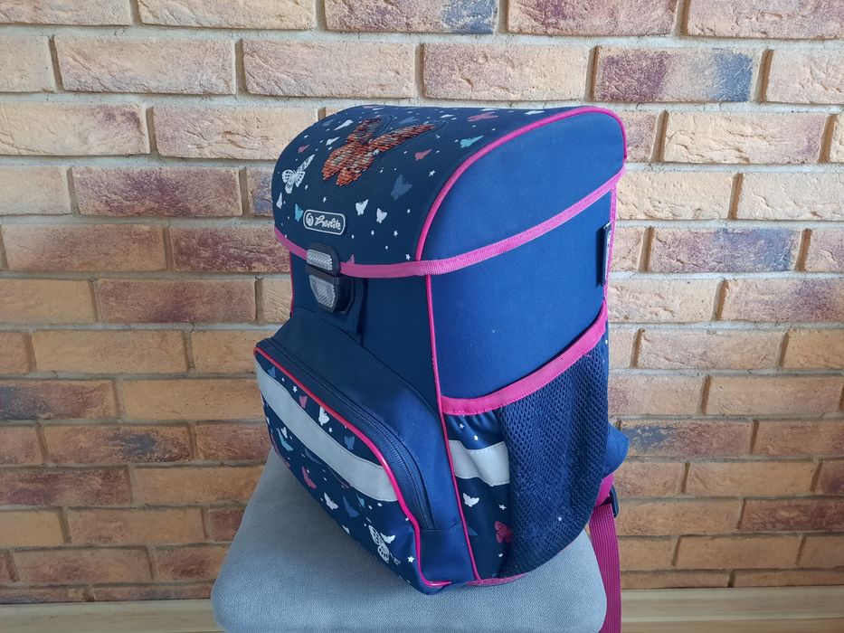 Tornister plecak Herlitz dla dziewczynki dziewczęcy różowo-niebieski