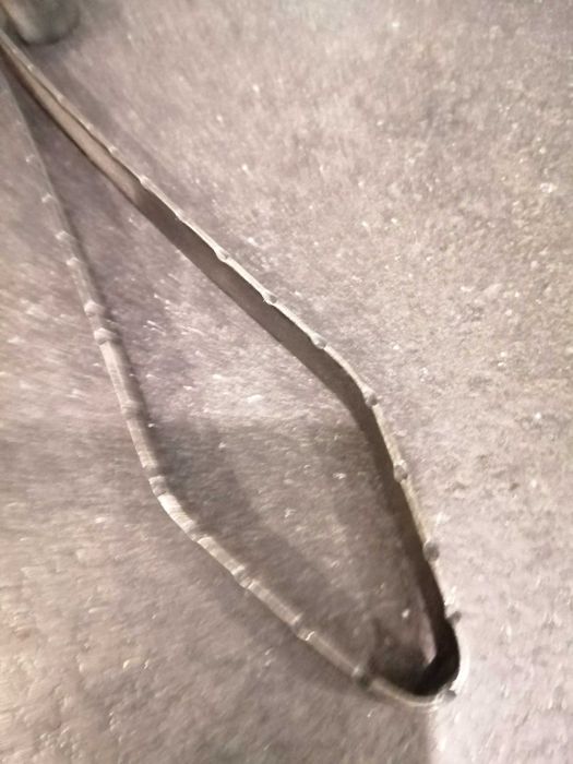 Lusterko z rączką - metaloplastyka PRL