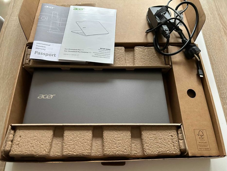 Laptop ACER Chromebook Plus 515 - i5 , 16 GB RAM, 512 GB SSD - idealny