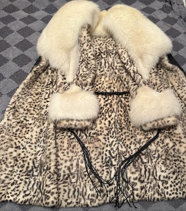 натуральна шуба, леопардова шуба не норка