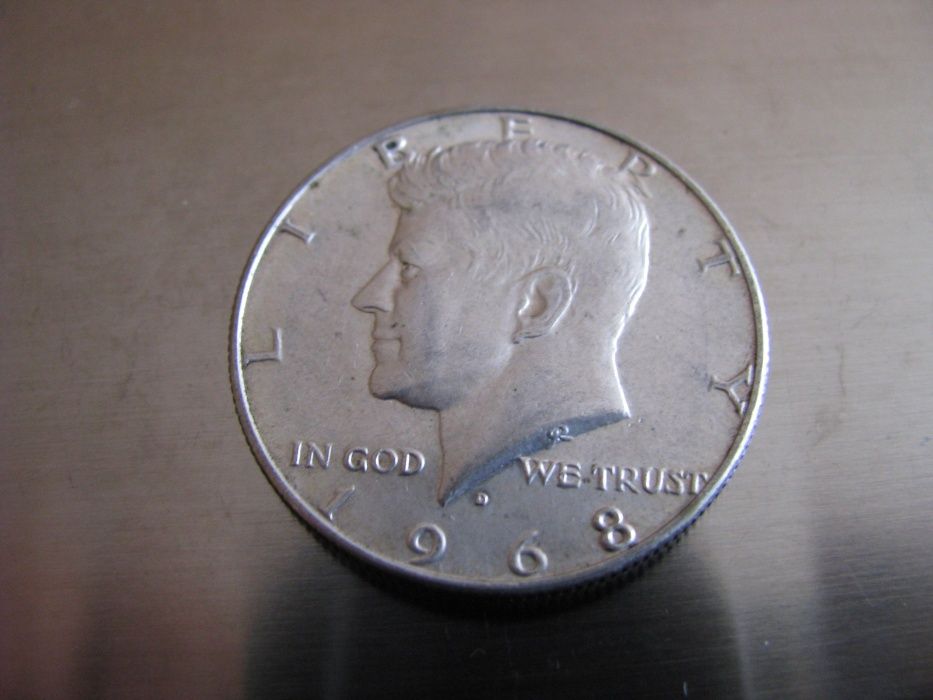 USA 50 cent, Half Dollar Kennedy 1968 Srebro