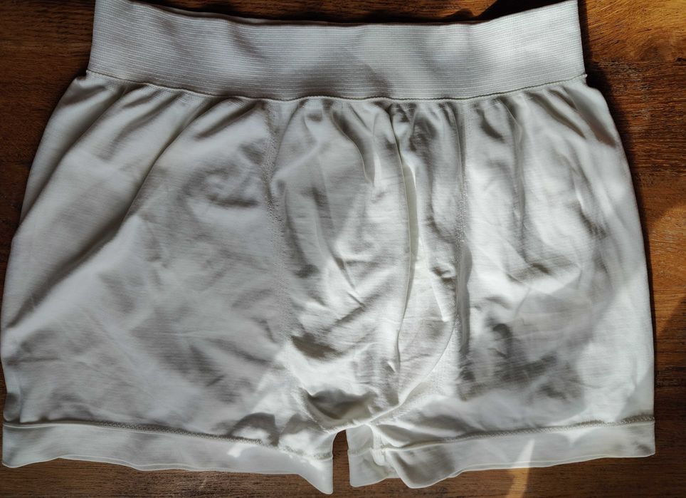 Męskie slipy bokserki, białe L