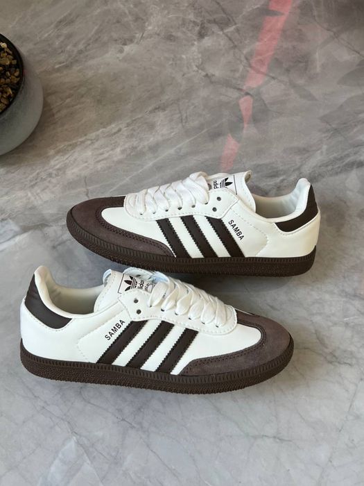 Adidas Samba Brown White  , Адідас Самба
