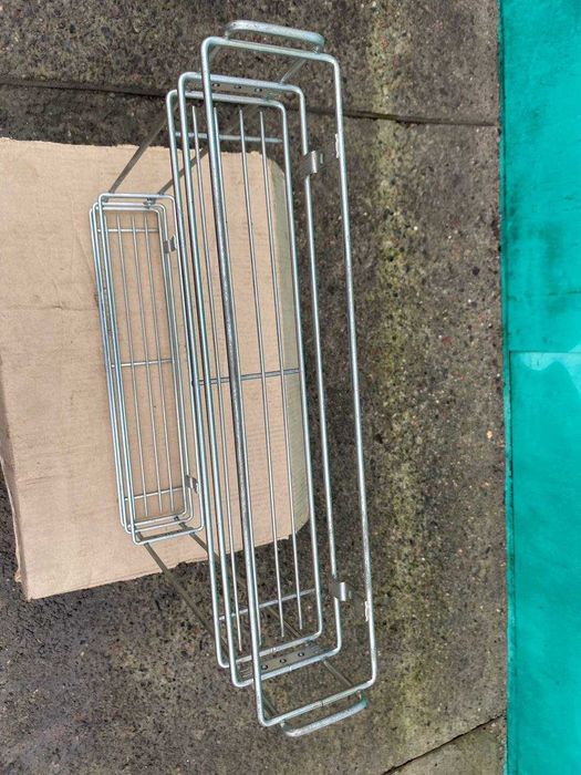 Выдвижная корзина карго для кухни с боковым креплением 150мм 2 полки