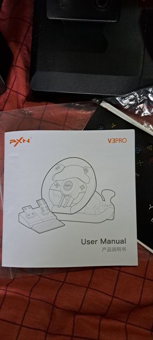 Ігрове мультимедійне універсальне кермо з педалями PXN V3 PRO