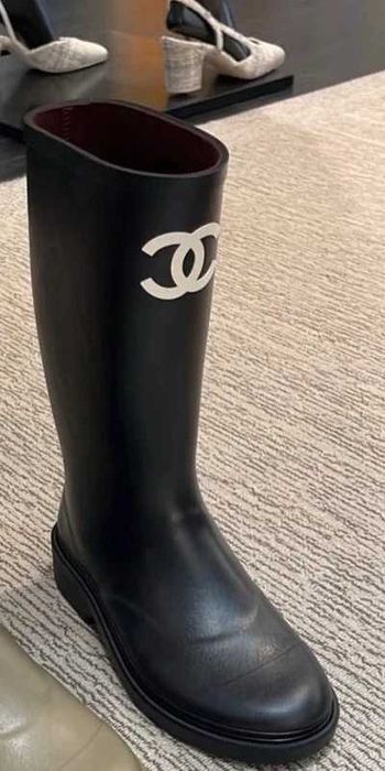 Kalosze Chanel czarne rozmiar 40
