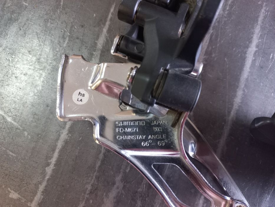 Передня перекидка і манетка Shimano SLX FD-M671 & SL-M670-B