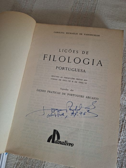 Lições de Filologia Portuguesa de Carolina Michaëlis de Vasconcelos